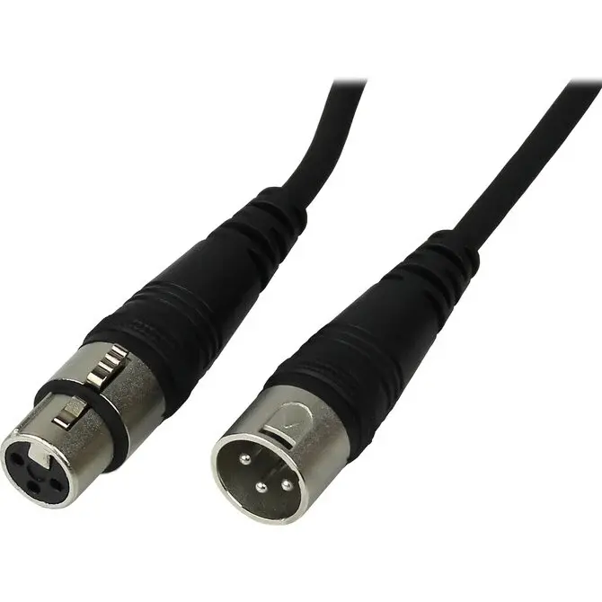 ETC XLR 3P Male to XLR Female Audio Cable (3ft.)