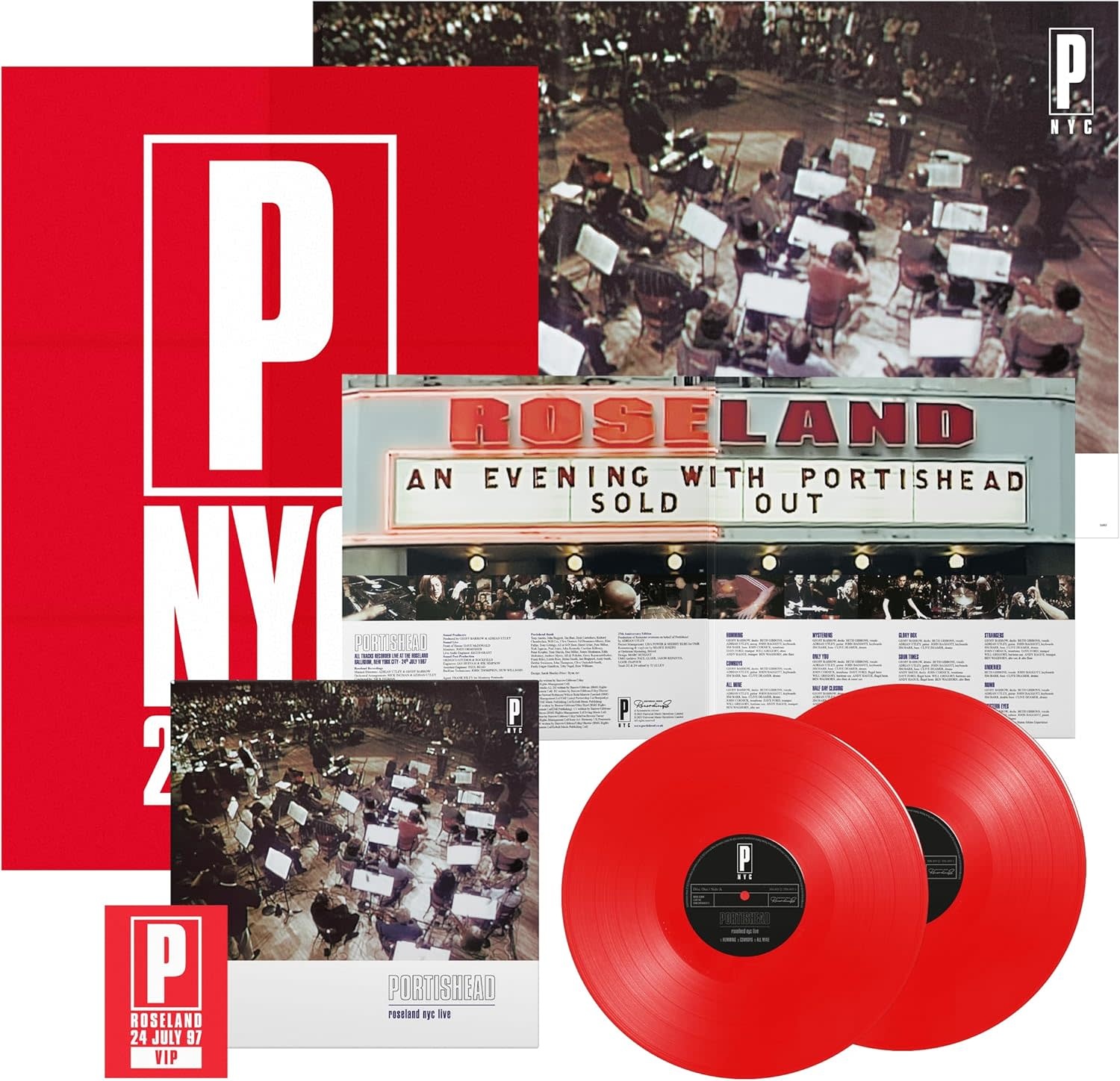 Portishead – Roseland NYC Live 2LP (2024 Reissue, 25th Anniversary Edition, Red Vinyl)