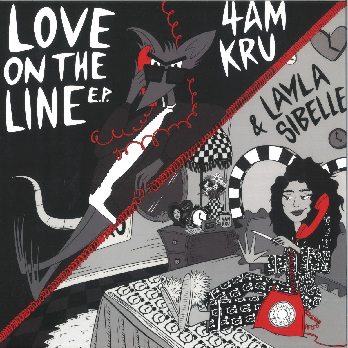 4am Kru & Layla Sibelle – Love On The Line EP 12" (2026, Embrace The Real Records)