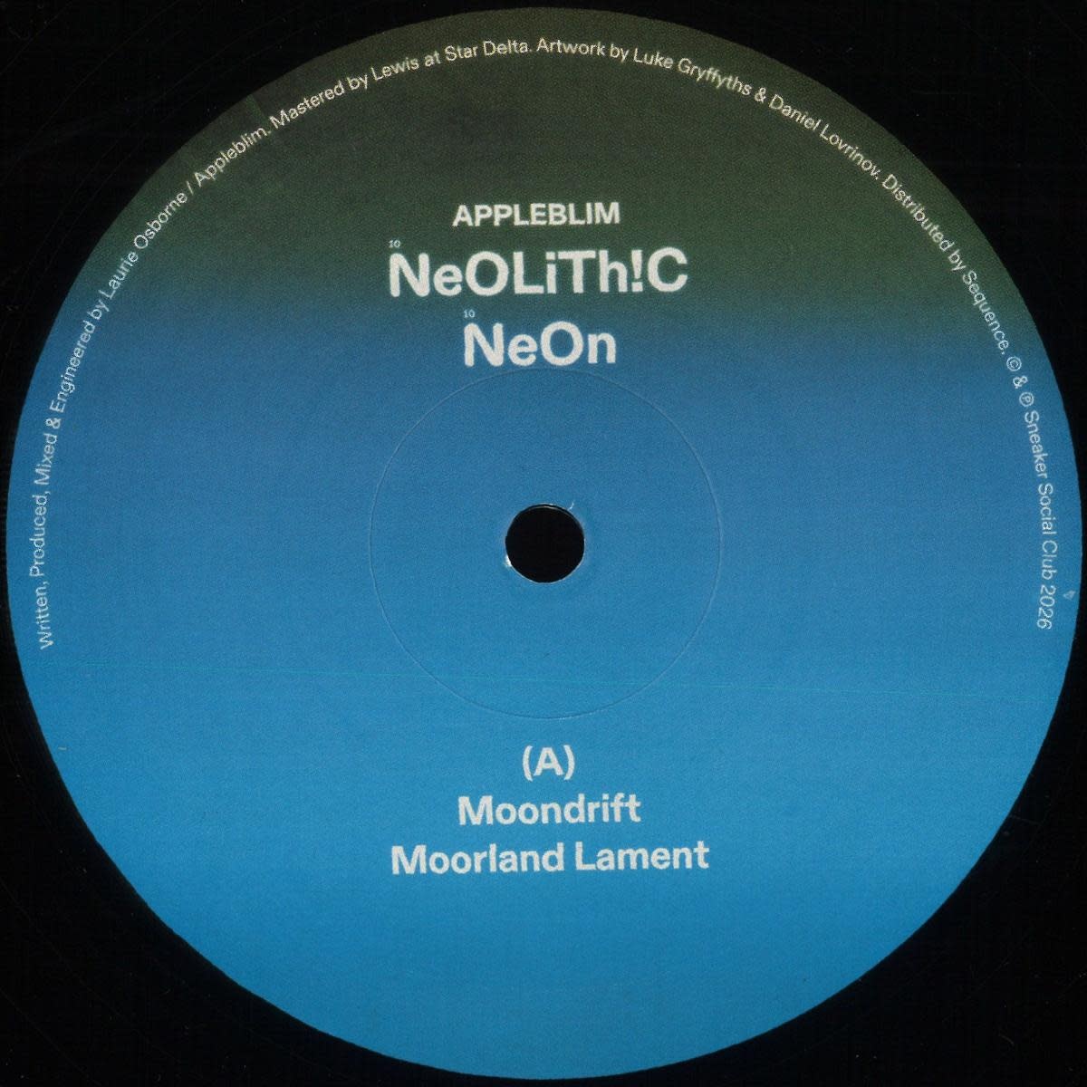 Appleblim – Neolithic Neon 2x12" (2026, Sneaker Social Club)