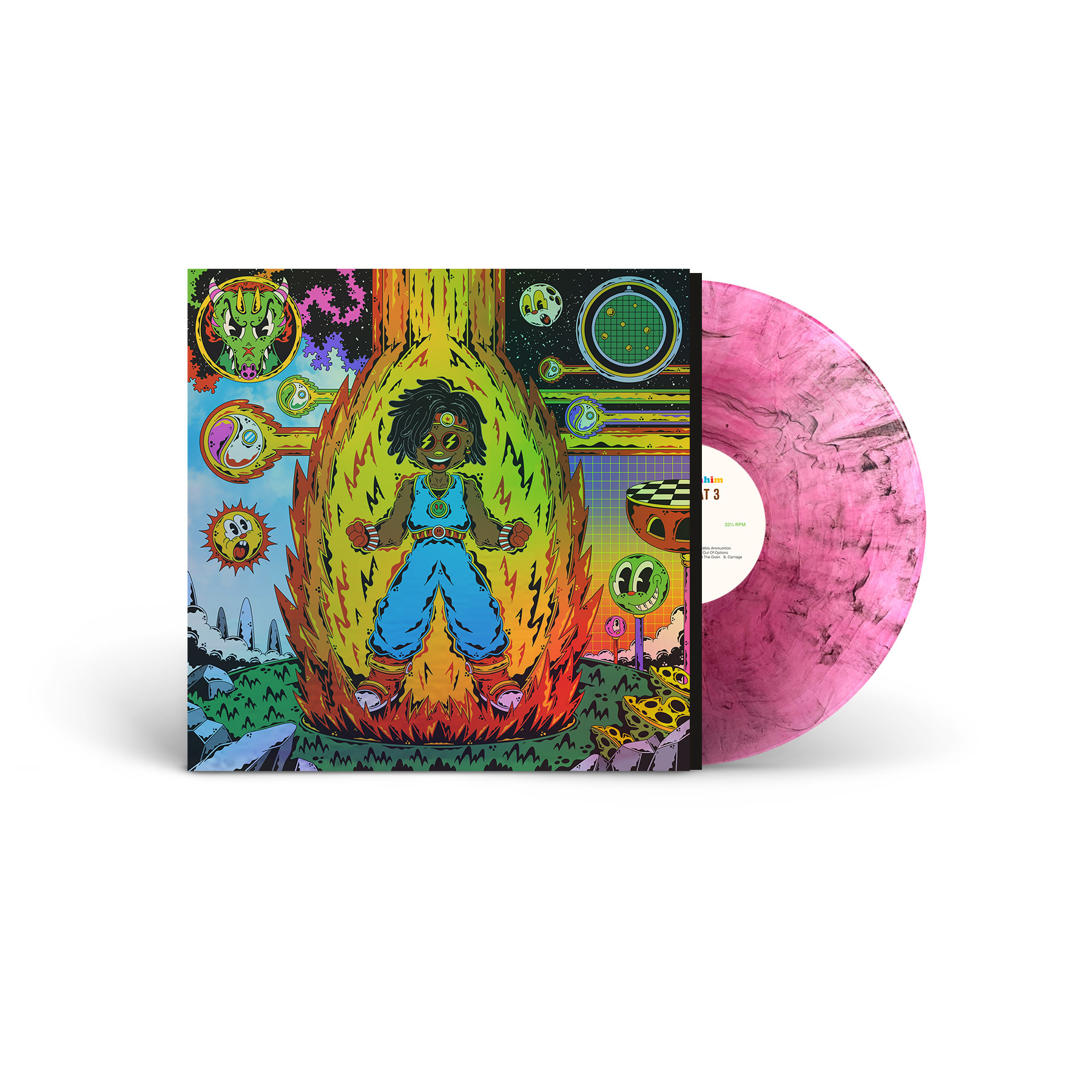 ThaGodFahim – Dump Goat 3 LP (2025, Electric Pink Smoke Vinyl, Near Mint)