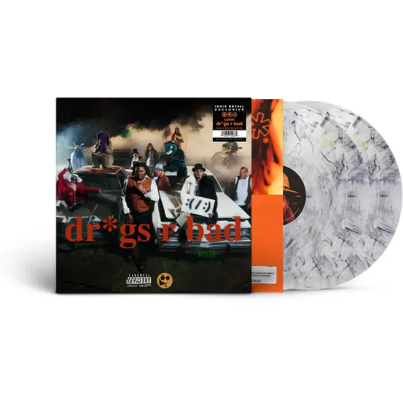 Lucki - Dr*Gs R Bad 2LP (2026, White Noise Static Vinyl)