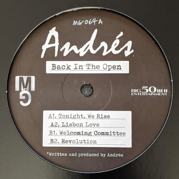 Andrés - Back In The Open 12" (2021, Moods & Grooves)