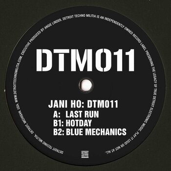Jani Ho - DTM011 12" (2026, Detroit Techno Militia)