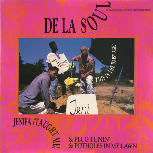 (VINTAGE) De La Soul - Jenifa (Taught Me) & Plug Tunin' & Potholes In My Lawn [VG](1989,Canada)