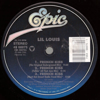 (VINTAGE) Lil Louis - French Kiss 12" [VG](1989,US), Misprint, Stereo