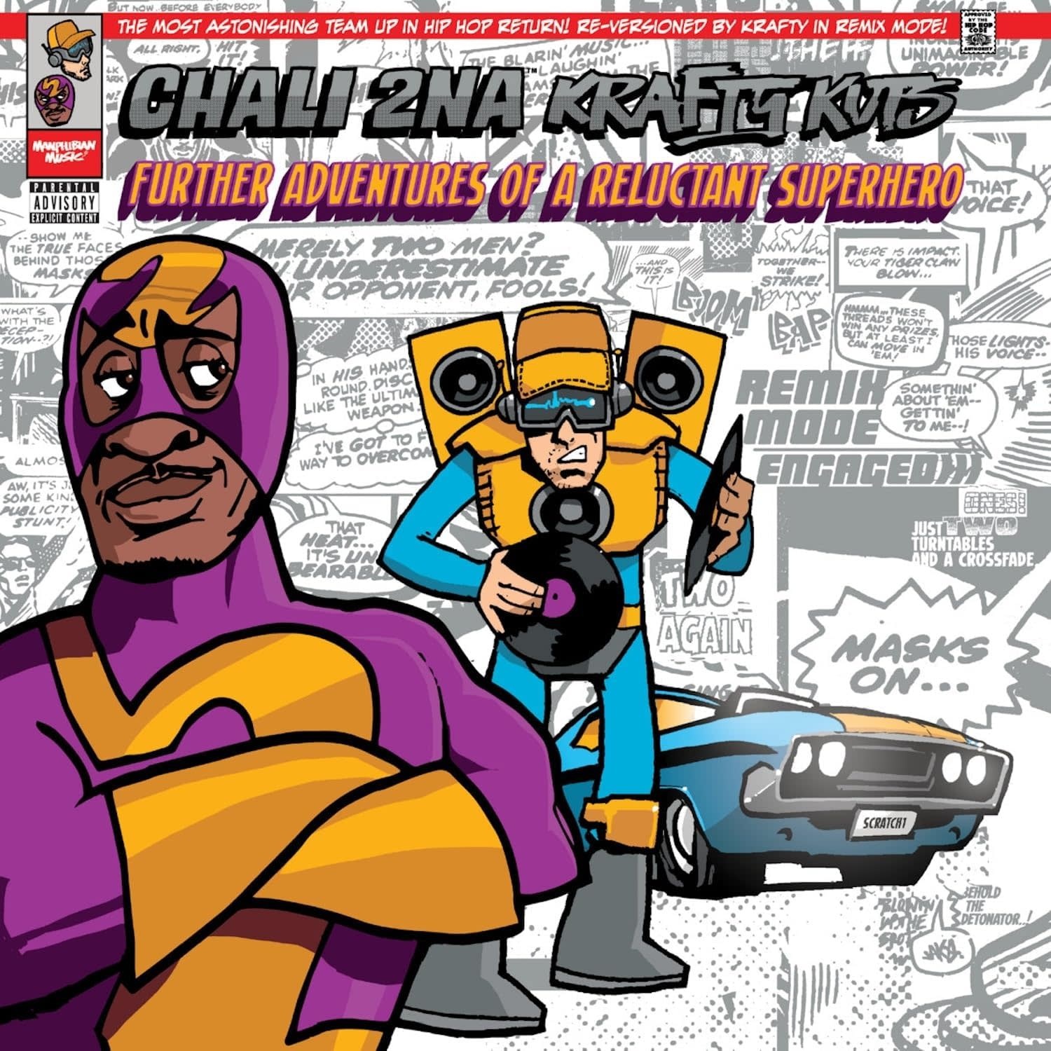Chali 2NA & Krafty Kuts – Further Adventures Of A Reluctant Superhero LP (2026, Manphibian Music)