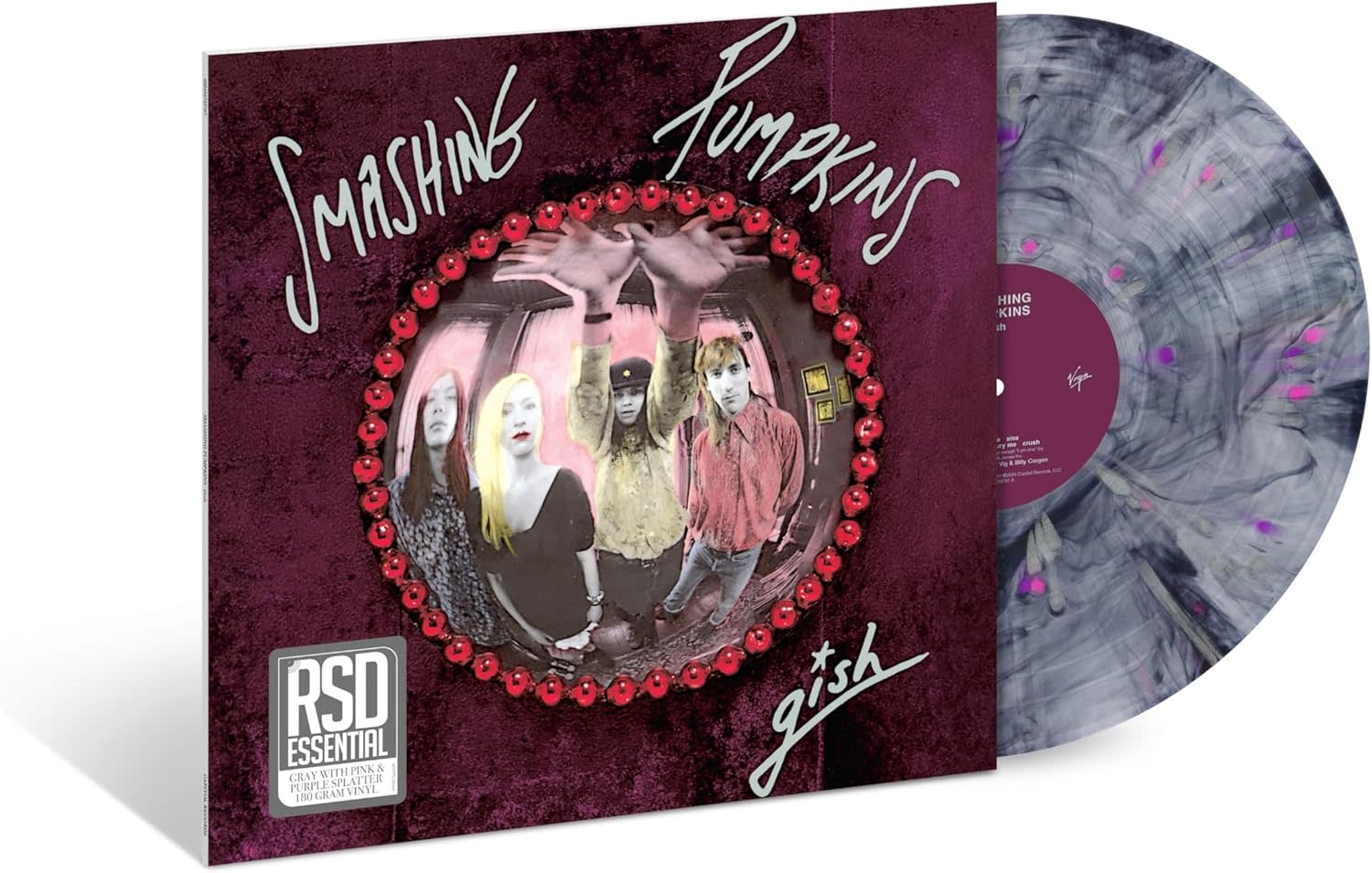 Smashing Pumpkins – Gish LP (2026 Reissue, Gray With Pink & Purple Splatter Vinyl, Capitol Records - RSD Essentials Series)
