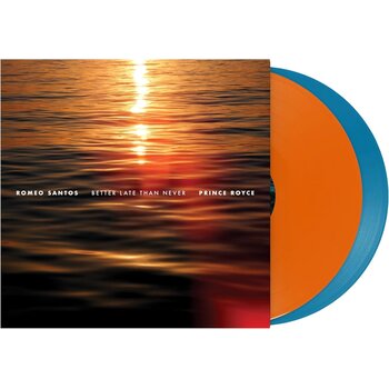 Romeo Santos & Prince Royce – Better Late Than Never LP (2026, Tangerine & Aqua Vinyl, Sony Latino)