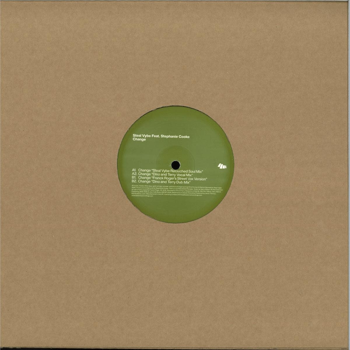Steal Vybe Feat. Stephanie Cooke – Change 12" (2026 Reissue, Seasons Limited)