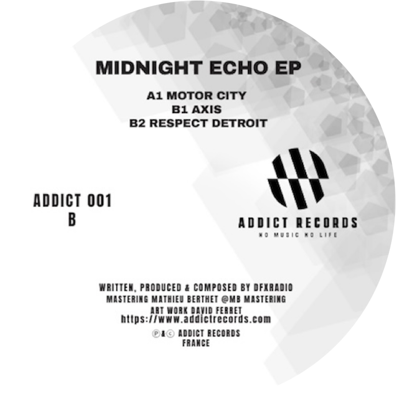 DFX Radio - Midnight Echo EP 12" (2026, Addict Records)