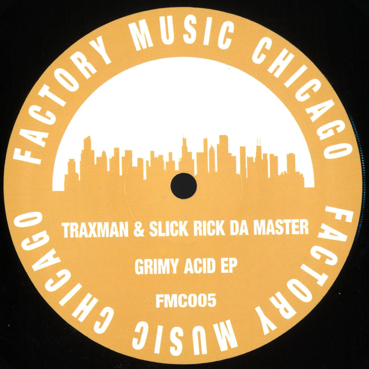 Traxman & DJ Slick Rick "Da" Master – Grimy Acid EP 12" (2024, Factory Music Chicago)