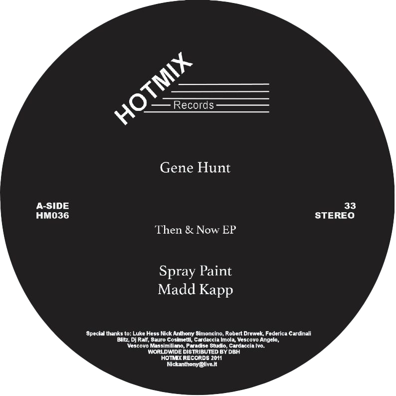 Gene Hunt - Then & Now EP 12" (2026 Repress, HotMix Records)