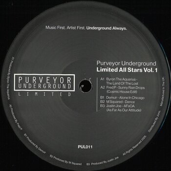 Various – Purveyor Underground Limited All Stars Vol. 1 12" (2026, Purveyor Underground Limited)
