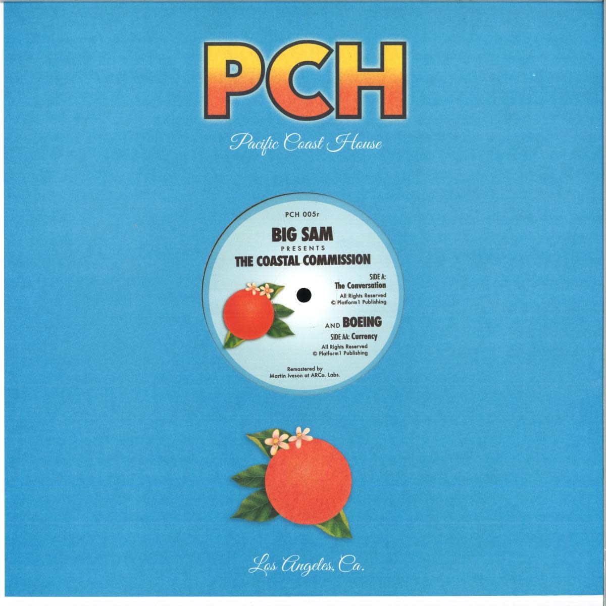 Big Sam Presents The Coastal Commission And Boeing – The Conversation / Currency 12" (2026, Pacific Coast House Recordings)