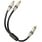 Acoustic Research [PR141] RCA Female (PAIR) to RCA Male (Single) Audio Cable *Gold Plated *Y-Adapter