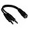 ETC 3.5mm AUX Female (Single) to 3.5mm AUX Male (PAIR) Headphone Splitter Audio Adaptor Y Cable 6inch