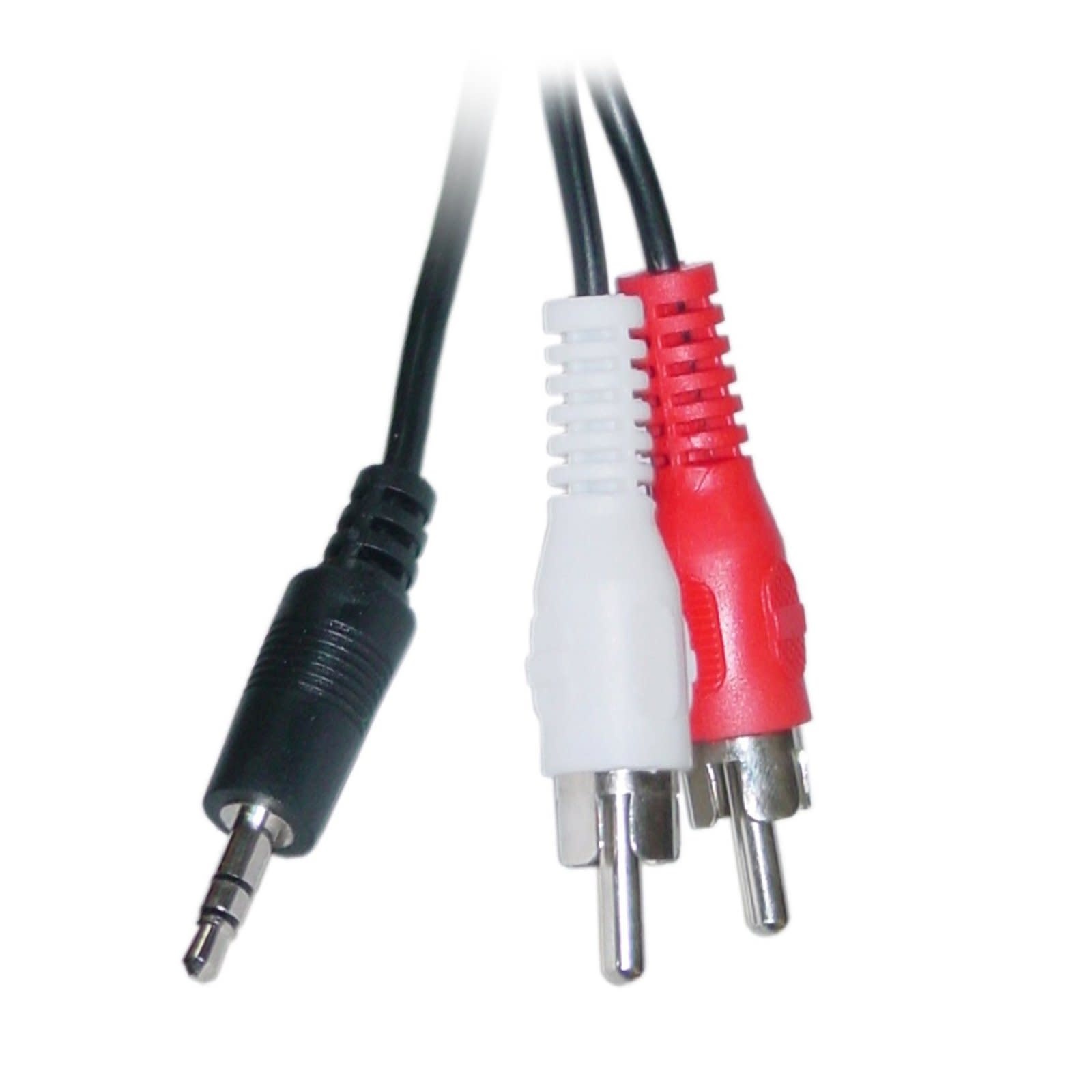 ETC RCA Dual (Male) x2 to 3.5mm Stereo AUX (Male) Audio CABLE (25ft.)