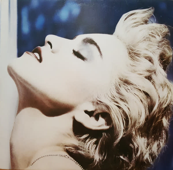 (VINTAGE) Madonna - True Blue LP [NM] (1986,Canada), W/ Poster