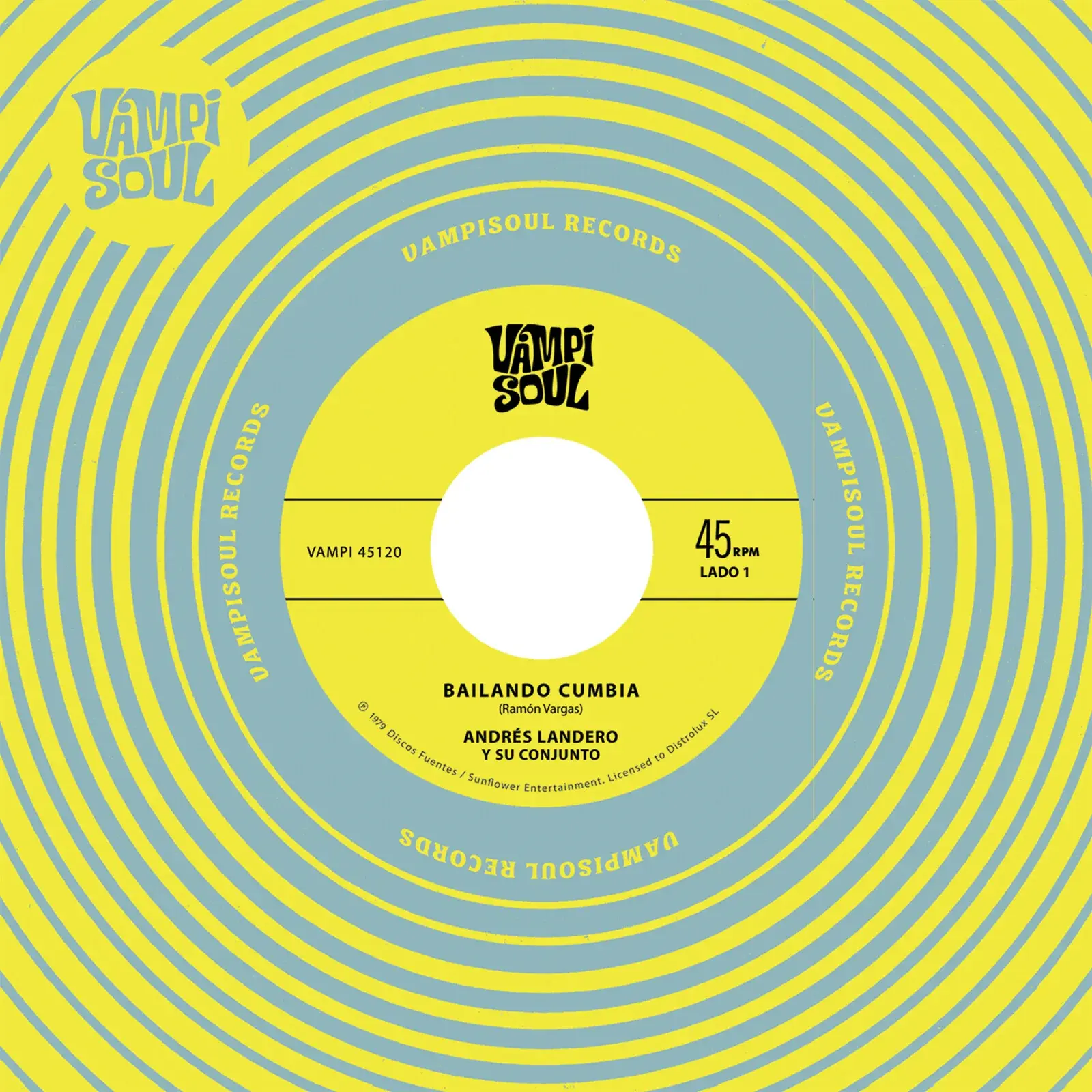 Andrés Landero – Bailando Cumbia 7" (2026 Reissue, Vampi Soul)