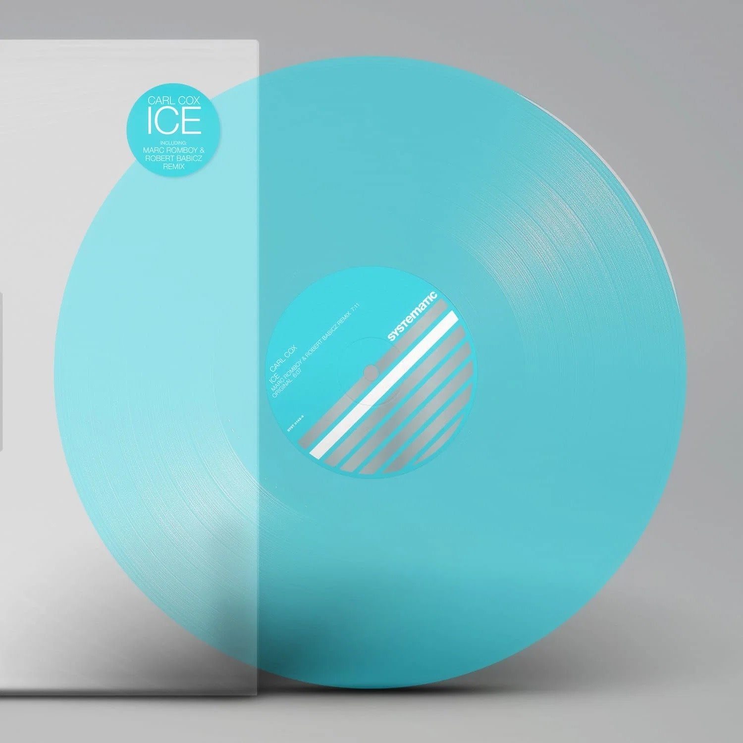Carl Cox – Ice 12" (2026, Transparent Blue Vinyl, Systematic)