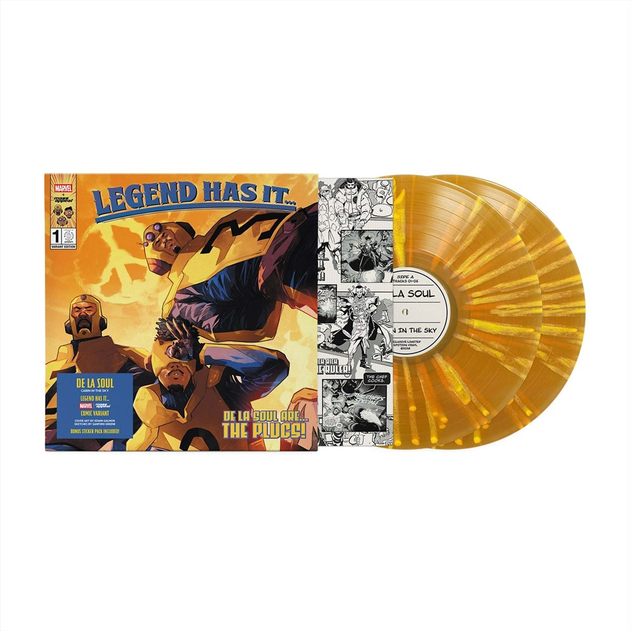 De La Soul – Cabin In The Sky 2LP (2026, Marvel Variant Edition, Orange & Yellow Splatter Vinyl, Mass Appeal - Legend Has It Series)