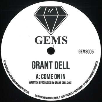 Grant Dell – Come On In / We Go Deep 12" (2026 Reissue, Gems)