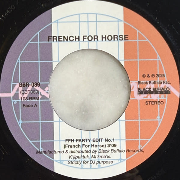 French For Horse ‎– FFH Party Edit No. 1 7" (2025, Black Buffalo Records)
