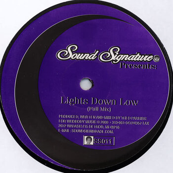 Theo Parrish – Lights Down Low 12" (2001, Sound Signature)