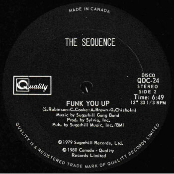 (VINTAGE) The Sequence - Funk You Up 12" SINGLE [VG](1980,Canada)