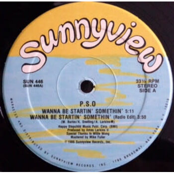 (VINTAGE) P.S.O. – Wanna Be Startin' Somethin' 12" SINGLE [VG] (1986,US)