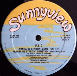 (VINTAGE) P.S.O. – Wanna Be Startin' Somethin' 12" SINGLE [VG] (1986,US)