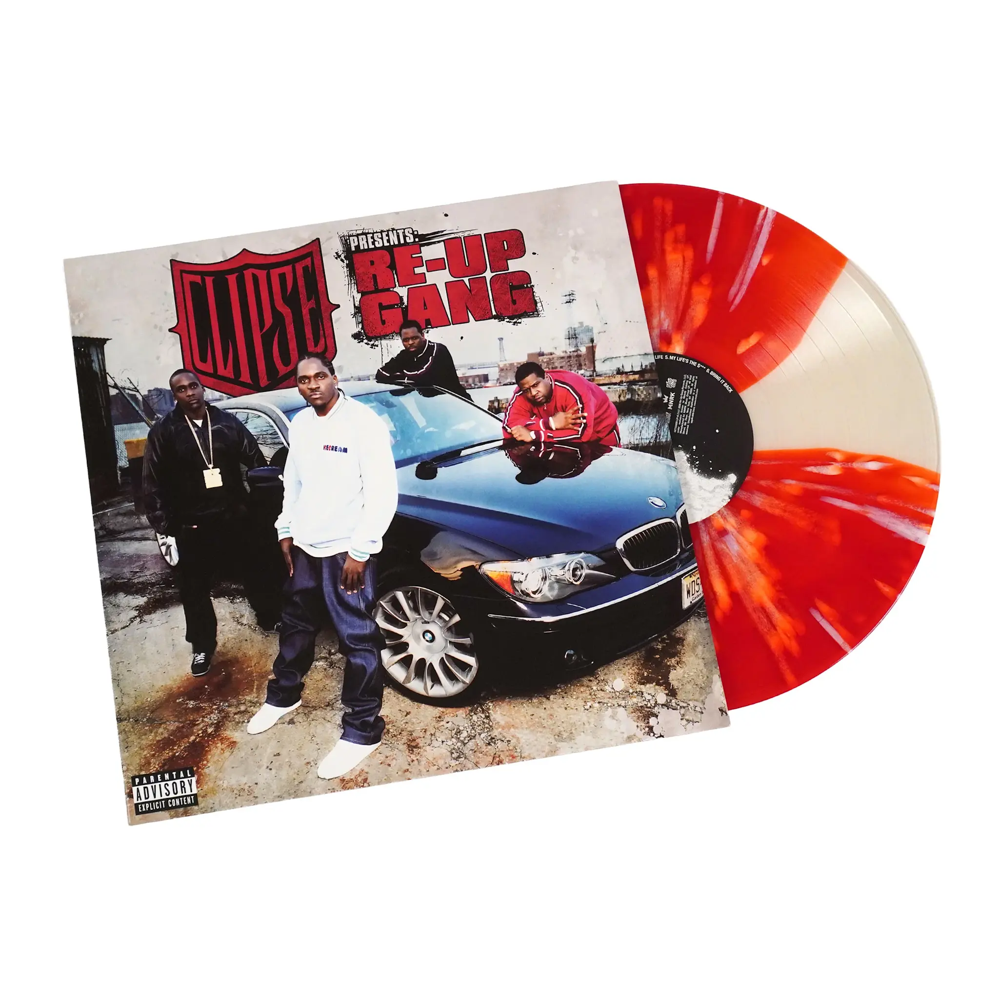Clipse Presents: Re-Up Gang – Re-Up Gang LP (2026 Reissue, Clear/Orange With White Splatter Vinyl, Get On Down)