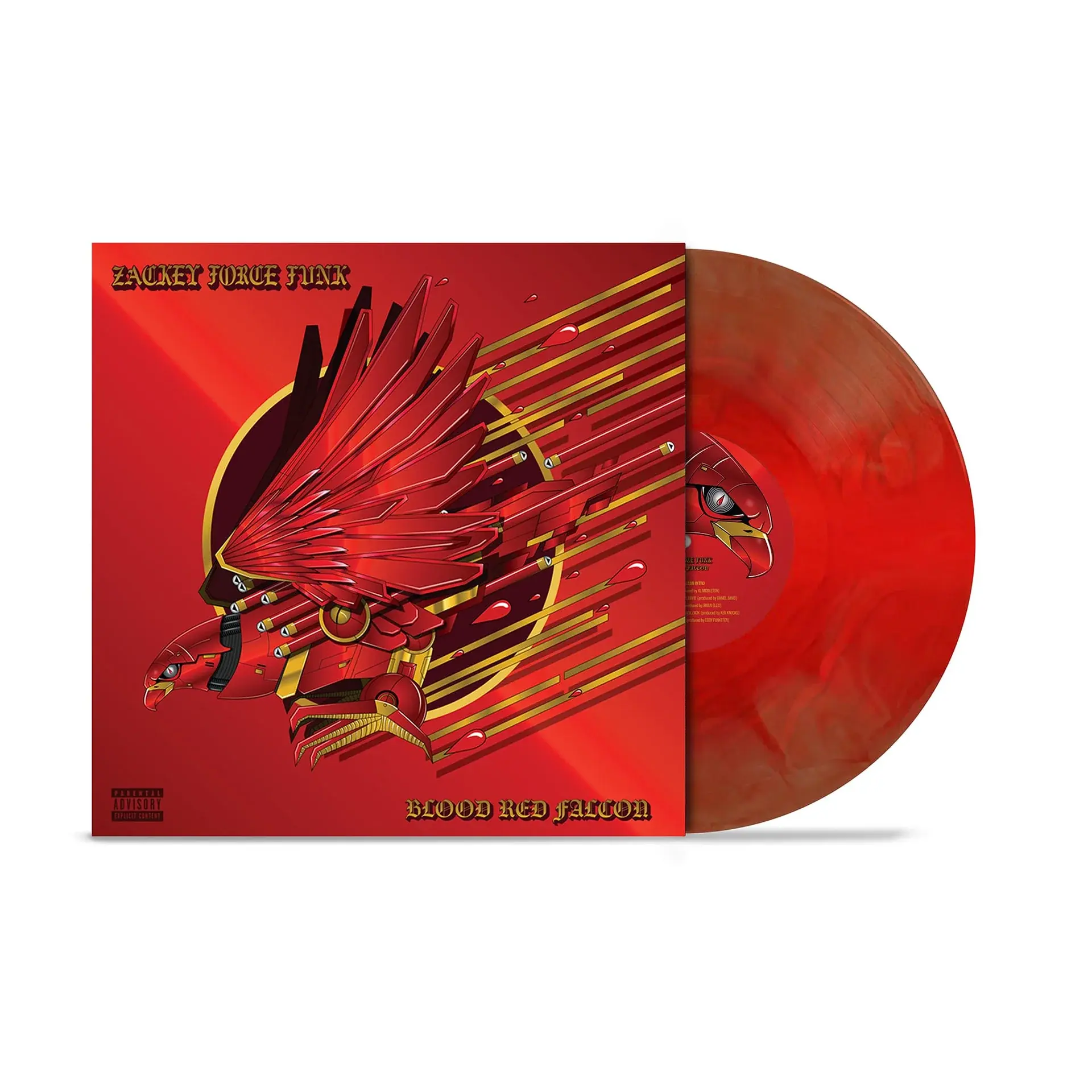 Zackey Force Funk – Blood Red Falcon LP (2026, Blood Red Vinyl, Electron Don Muzick)