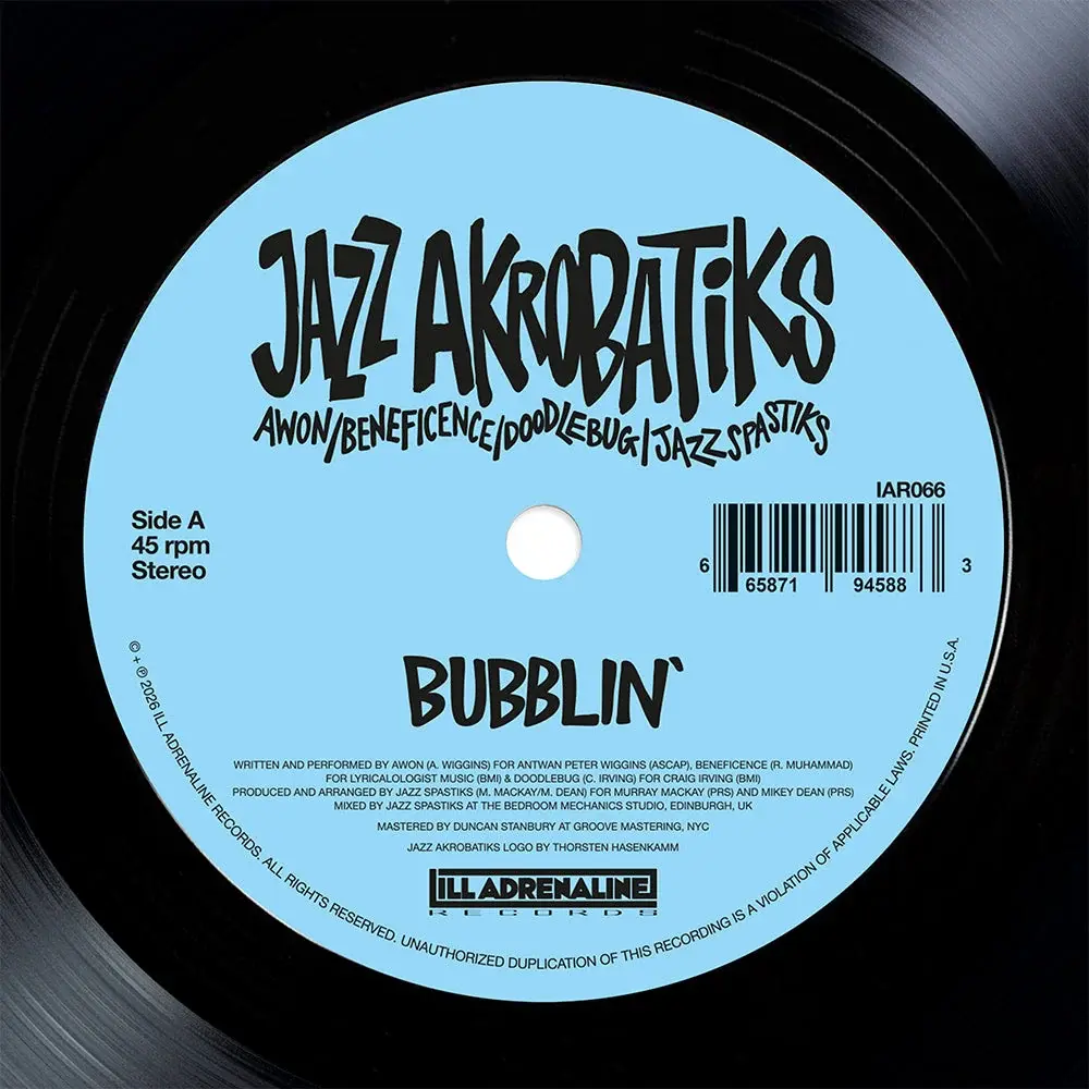 Jazz Akrobatiks – Bubblin' 7" (2026, Ill Adrenaline)