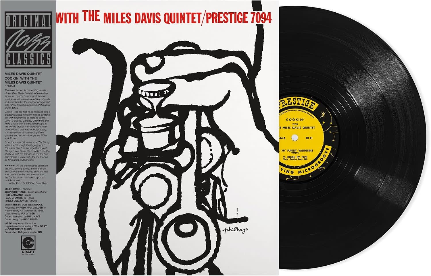 The Miles Davis Quintet – Cookin' With the Miles Davis Quintet LP (2026 Reissue, Prestige)
