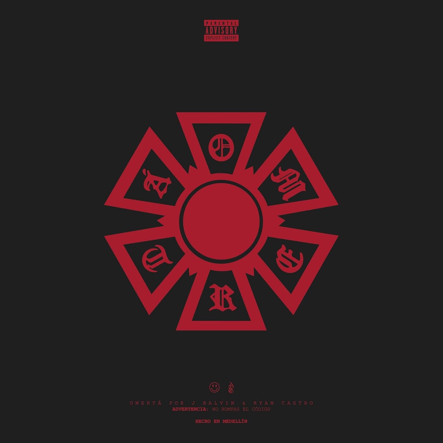J. Balvin & Ryan Castro – Omertá LP (2026, Red Vinyl, Capitol Records)