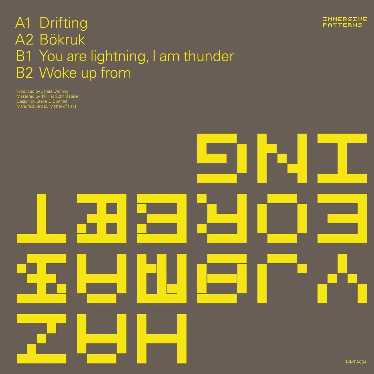 Jonas Orbiting – Hazy State EP 12" (2025, Immersive Patterns)