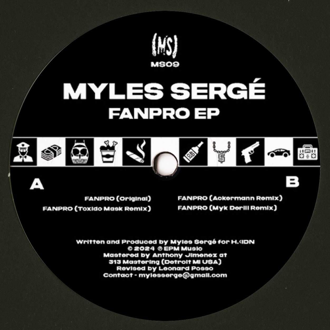 Myles Sergé – FANPRO EP 12" (2026, (MS))