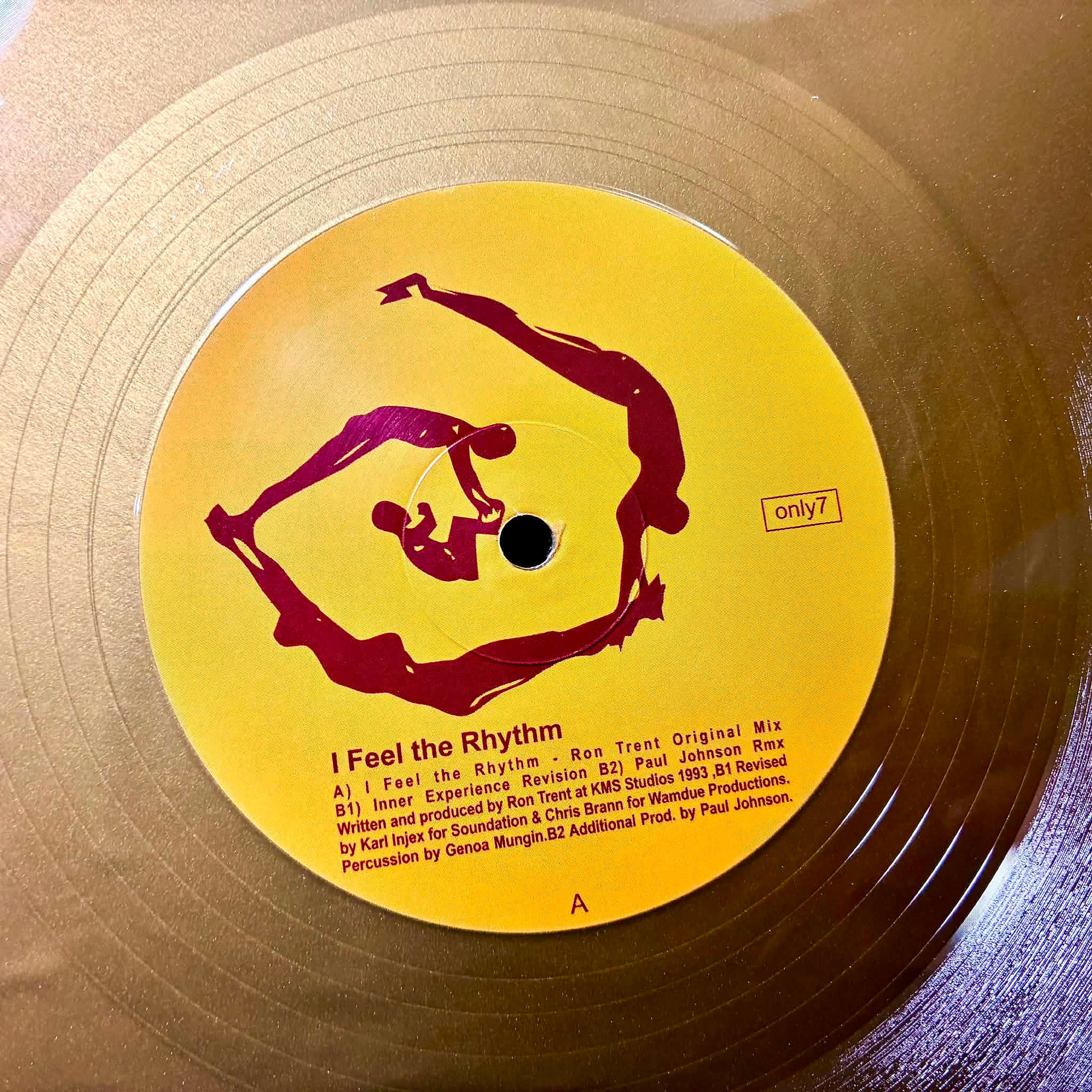 Ron Trent – I Feel The Rhythm 12" (2026 Reissue, Gold Vinyl, Only One Music)