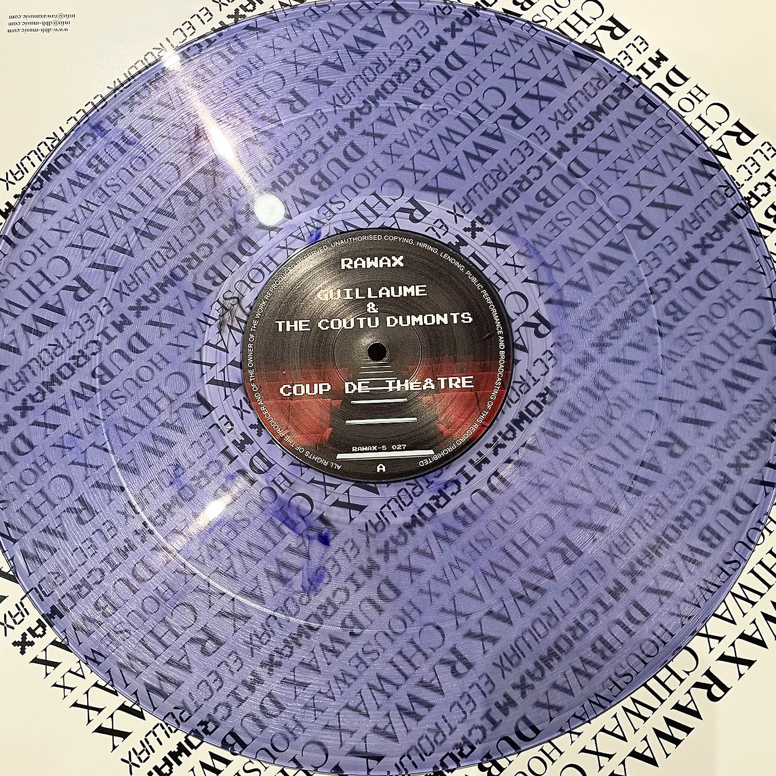 Guillaume & The Coutu Dumonts – Coup De Theatre 12" (2026, Purple Vinyl, Rawax)