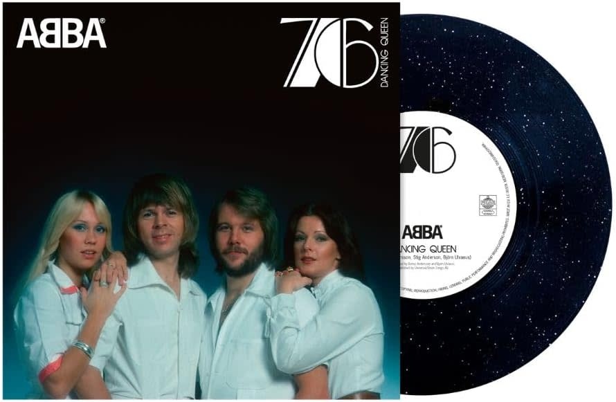 ABBA – Dancing Queen 10" (2026 Reissue, Black w/ Sparkles Vinyl, 50th Anniversary Polar)
