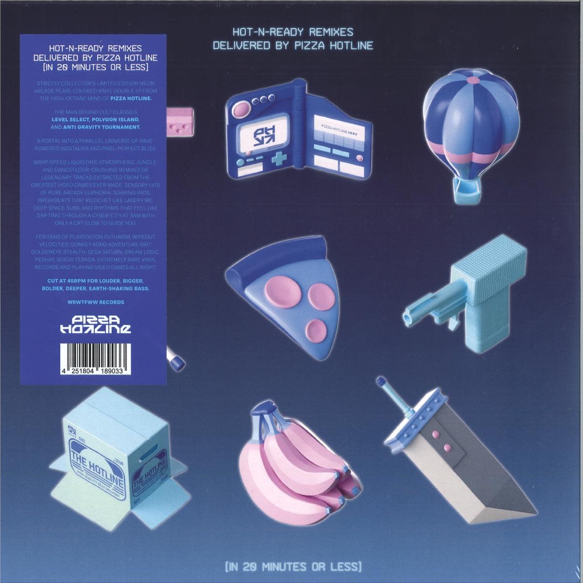 Pizza Hotline – Hot-N-Ready Remixes Delivered By Pizza Hotline [In 20 Minutes Or Less] 2LP (2026, We Release Whatever The Fuck We Want Records)