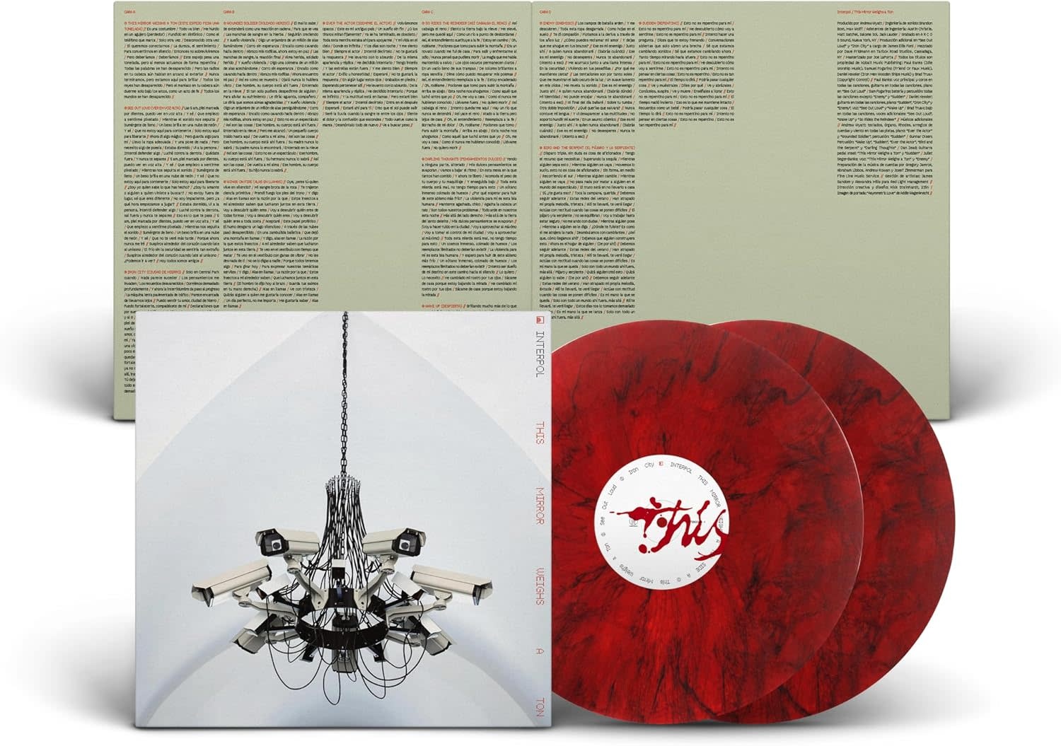 Interpol – This Mirror Weighs A Ton = Este Espejo Pesa Una Tonelada 2LP (2026, Pearlescent Red - Edición Española Vinyl, Partisan Records)