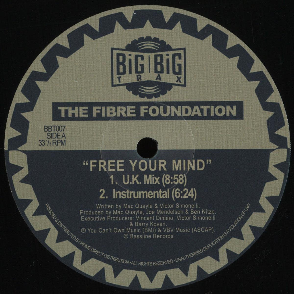 Fibre Foundation – Free Your Mind 12" (2026 Reissue, Big Big Trax)
