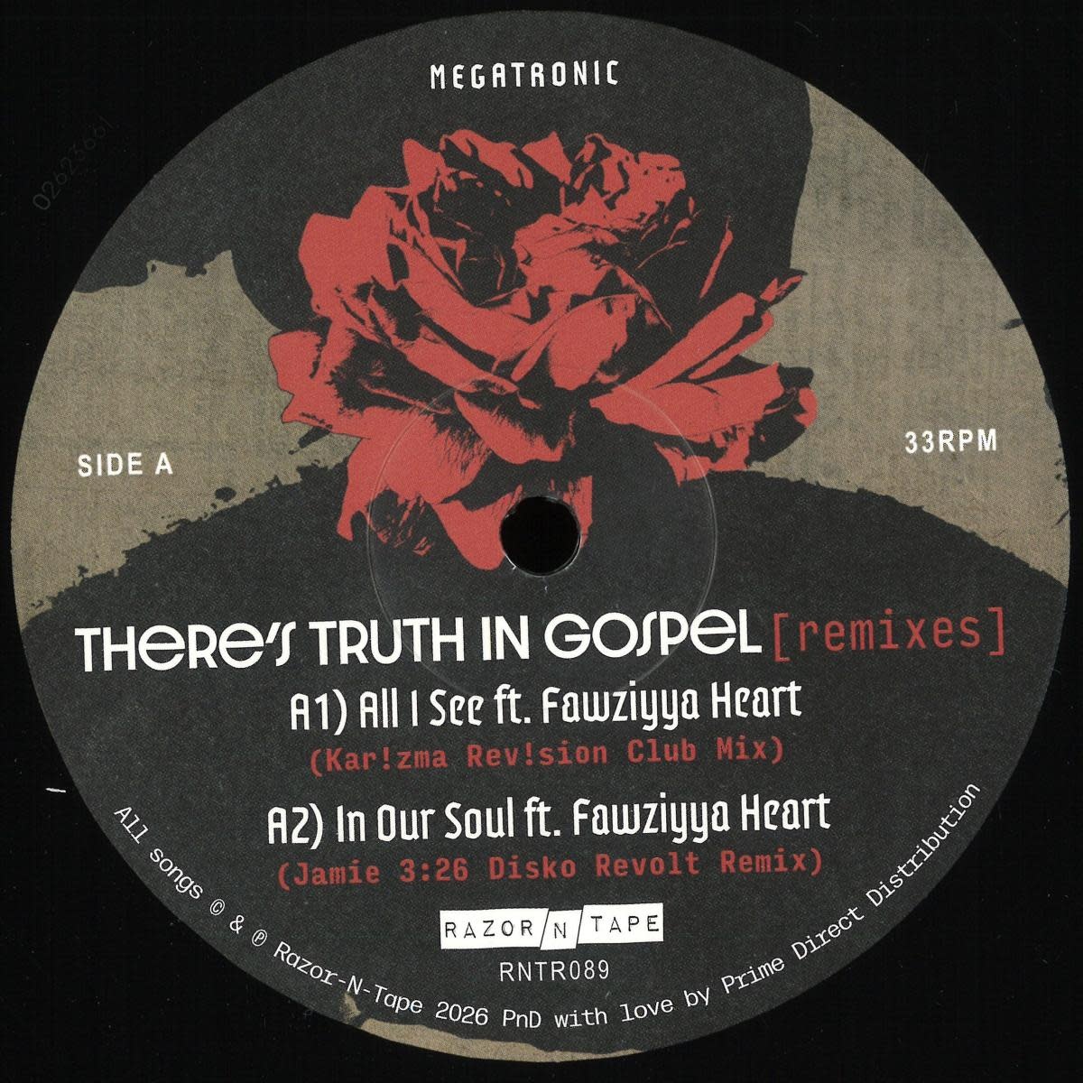 Megatronic – There’s Truth In Gospel (Remixes) 12" (2026, Razor-N-Tape Reserve)