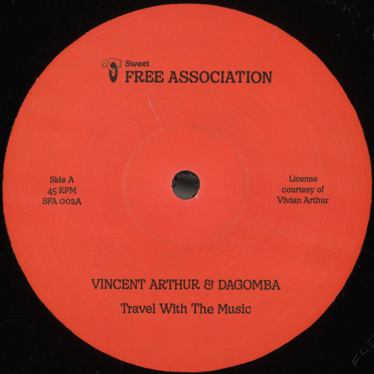 Vincent Arthur & Dagomba ‎– Travel With The Music 12" (2024, Sweet Free Association)