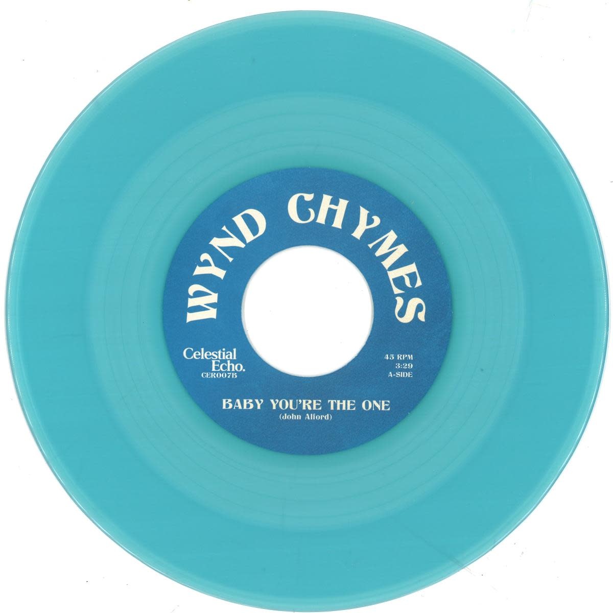 Wynd Chymes – Baby You're The One 7" (2026 Reissue, Blue Vinyl, Celestial Echo)