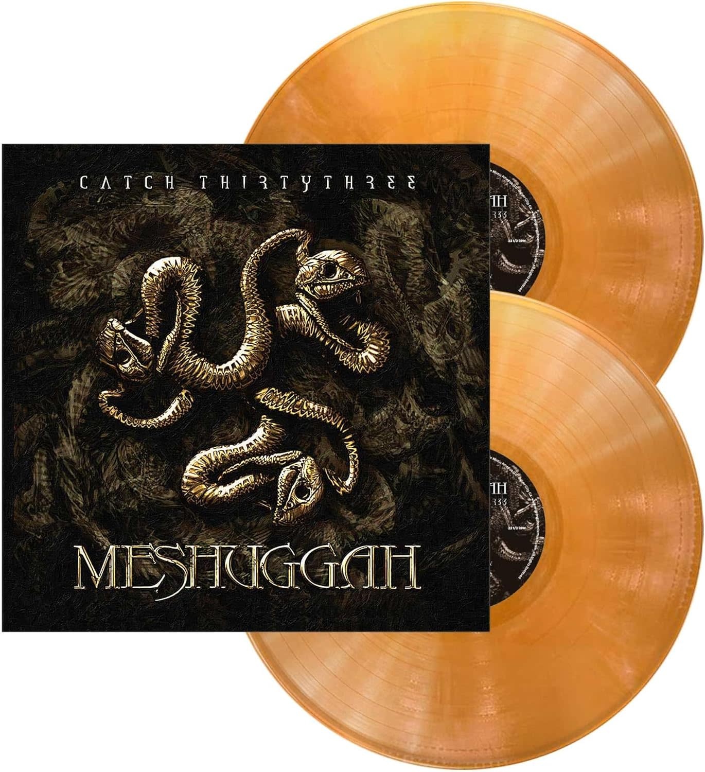 Meshuggah – Catch Thirtythree 2LP (2026 Reissue, 20th Anniversary Edition, Gold & White Marble Vinyl, Reigning Phoenix Music)