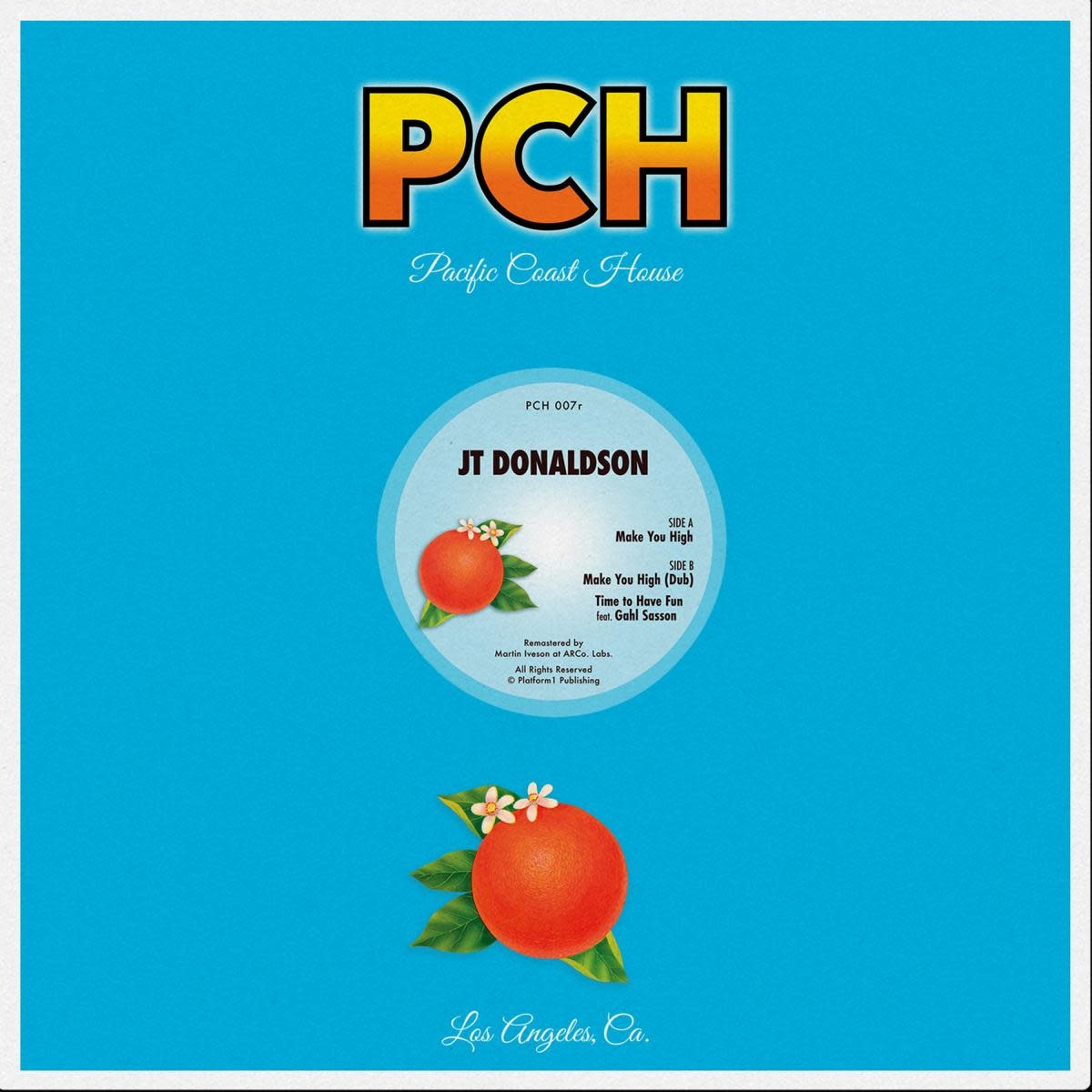 J.T. Donaldson – Make You High 12" (2026, Orange Vinyl, Pacific Coast House Recordings)
